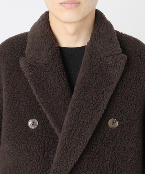 EDIFICE(エディフィス)の「LE GRAND(ル・グラン) Teddy Boa Chester Coat(チェスターコート・メンズ・ブラウン・MEDIUM/LARGE)」の10枚目の写真