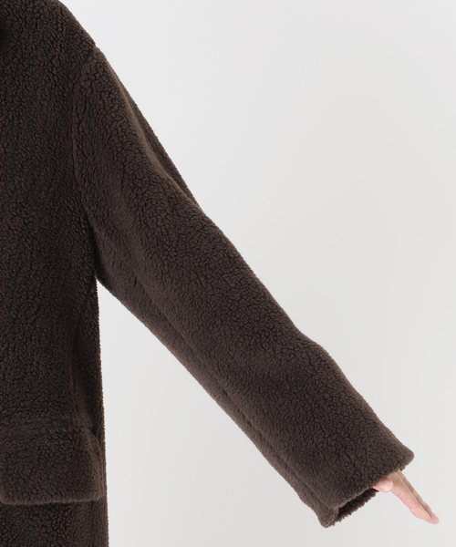 EDIFICE(エディフィス)の「LE GRAND(ル・グラン) Teddy Boa Chester Coat(チェスターコート・メンズ・ブラウン・MEDIUM/LARGE)」の11枚目の写真