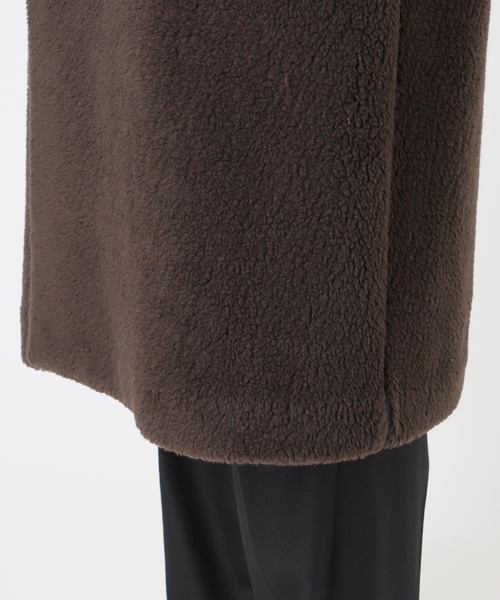 EDIFICE(エディフィス)の「LE GRAND(ル・グラン) Teddy Boa Chester Coat(チェスターコート・メンズ・ブラウン・MEDIUM/LARGE)」の14枚目の写真