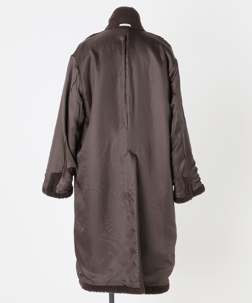 EDIFICE(エディフィス)の「LE GRAND(ル・グラン) Teddy Boa Chester Coat(チェスターコート・メンズ・ブラウン・MEDIUM/LARGE)」の20枚目の写真