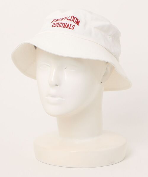 FRUIT OF THE LOOM（フルーツオブザルーム）の「【FRUIT OF THE LOOM】EMBROIDERY BUCKET HAT（ハット・レディース・ホワイト・FREE）」の7枚目の写真