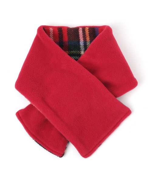 TWEED MILL（ツイードミル）の「【TWEEDMILLR(ツイードミル)】チェック柄ティペット（ストール/ショール・レディース・グレー/レッド/ベージュ・0）」の5枚目の写真