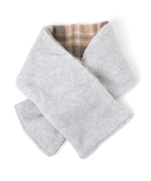 TWEED MILL（ツイードミル）の「【TWEEDMILLR(ツイードミル)】チェック柄ティペット（ストール/ショール・レディース・グレー/レッド/ベージュ・0）」の6枚目の写真