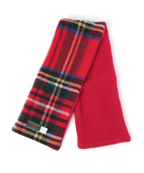 TWEED MILL（ツイードミル）の「【TWEEDMILLR(ツイードミル)】チェック柄ティペット（ストール/ショール・レディース・グレー/レッド/ベージュ・0）」の7枚目の写真