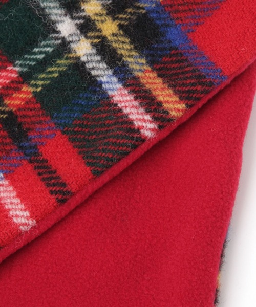 TWEED MILL（ツイードミル）の「【TWEEDMILLR(ツイードミル)】チェック柄ティペット（ストール/ショール・レディース・グレー/レッド/ベージュ・0）」の10枚目の写真