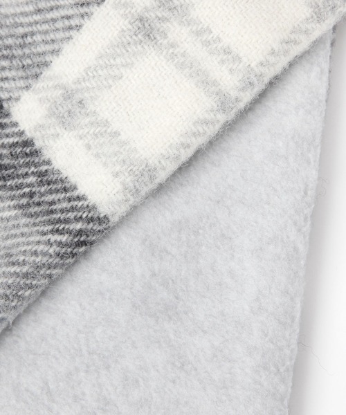 TWEED MILL（ツイードミル）の「【TWEEDMILLR(ツイードミル)】チェック柄ティペット（ストール/ショール・レディース・グレー/レッド/ベージュ・0）」の12枚目の写真