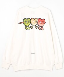 Kurt Wu/カート ウー 団子 SWEAT/バックプリント クルーネック スウェット