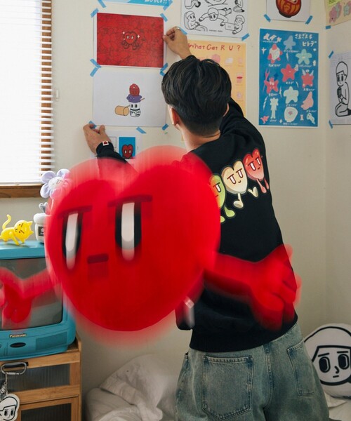 FREAK'S STORE(フリークスストア)の「Kurt Wu/カート ウー 団子 SWEAT/バックプリント クルーネック スウェット(スウェット・メンズ・ブラック/グレー/ホワイト・X-LARGE/MEDIUM/LARGE)」の2枚目の写真