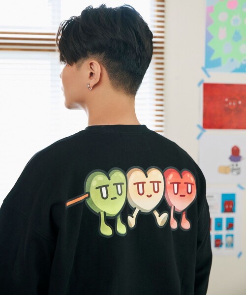FREAK'S STORE(フリークスストア)の「Kurt Wu/カート ウー 団子 SWEAT/バックプリント クルーネック スウェット(スウェット・メンズ・ブラック/グレー/ホワイト・X-LARGE/MEDIUM/LARGE)」の18枚目の写真