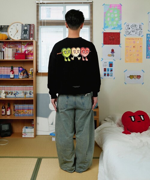 FREAK'S STORE(フリークスストア)の「Kurt Wu/カート ウー 団子 SWEAT/バックプリント クルーネック スウェット(スウェット・メンズ・ブラック/グレー/ホワイト・X-LARGE/MEDIUM/LARGE)」の21枚目の写真