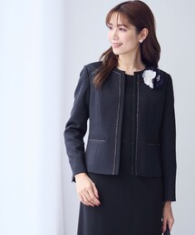 リップルボーダーストレッチ ジャケット