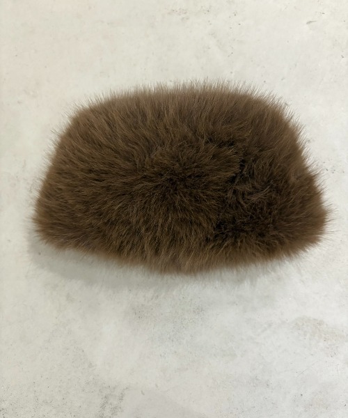 paravion（パラビオン）の「ボリュームファーハット（ハット・レディース・ブラウン/ホワイト/ブラック・FREE）」の6枚目の写真