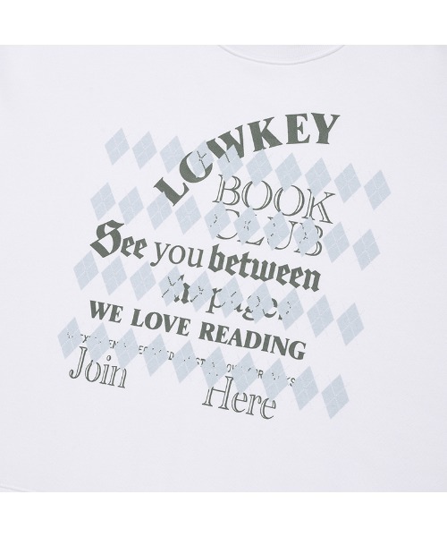 KIRSH LOWKEY BOOK CLUB ARGYLE PATTERN SWEATSHIRT ローキー