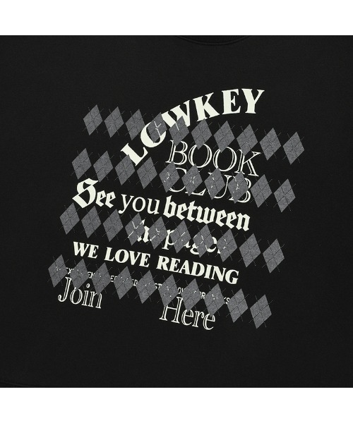 KIRSH LOWKEY BOOK CLUB ARGYLE PATTERN SWEATSHIRT ローキー