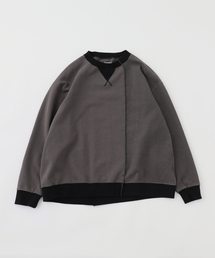 Name./ネーム ASYMMETRIC SWITCHING SWEAT SHIRT