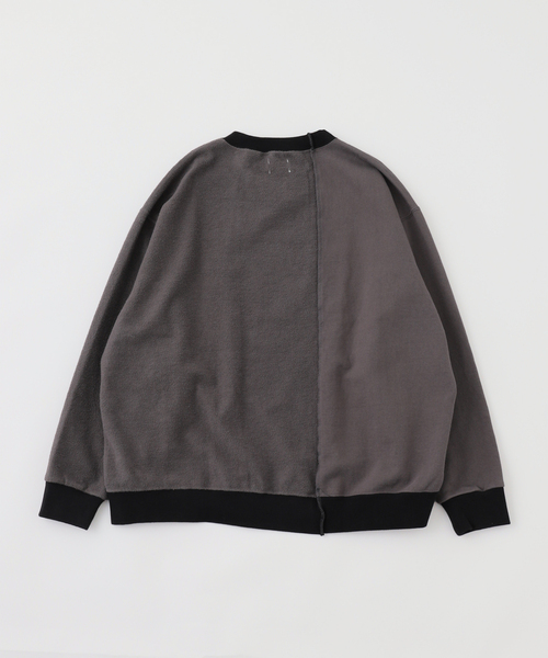 JOINT WORKS(ジョイントワークス)の「Name./ネーム ASYMMETRIC SWITCHING SWEAT SHIRT(パーカー・メンズ・チャコールグレー・2)」の2枚目の写真