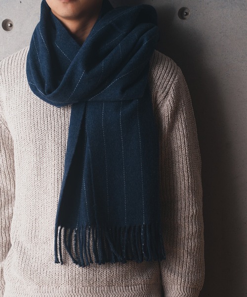 RATTLE TRAP(ラトルトラップ)の「マフラー(マフラー・メンズ・ブラック系/ネイビー系・FREE)」の1枚目の写真