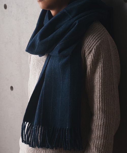 RATTLE TRAP(ラトルトラップ)の「マフラー(マフラー・メンズ・ブラック系/ネイビー系・FREE)」の3枚目の写真