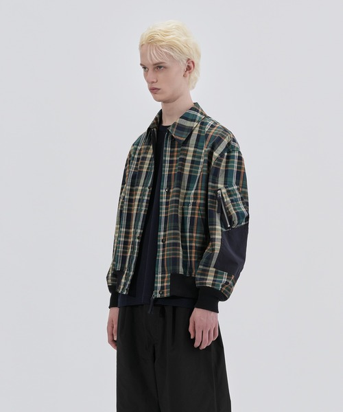 チェック ラミネート ブルゾン（ブルゾン）｜COMME des GARCONS