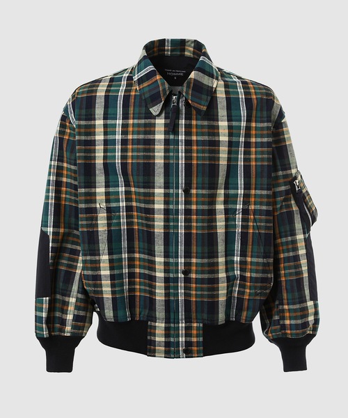 チェック ラミネート ブルゾン（ブルゾン）｜COMME des GARCONS
