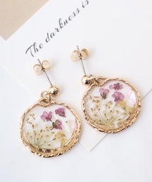 押し花ピアス