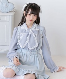 DearMyLove（ディアマイラブ）の「レースフリルたっぷり上品ボウタイリボンブラウス（シャツ/ブラウス）」