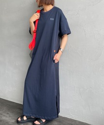 UNIVERSAL OVERALL | [UNIVERSAL OVERALL/ユニバーサルオーバーオール] 別注 異素材切り替え マキシ丈ワンピース(ワンピース)