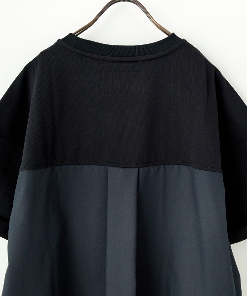 UNIVERSAL OVERALL（ユニバーサルオーバーオール）の「[UNIVERSAL OVERALL/ユニバーサルオーバーオール] 別注 異素材切り替え マキシ丈ワンピース（ワンピース・レディース・ネイビー/ブラック/ブラウン・F）」の11枚目の写真