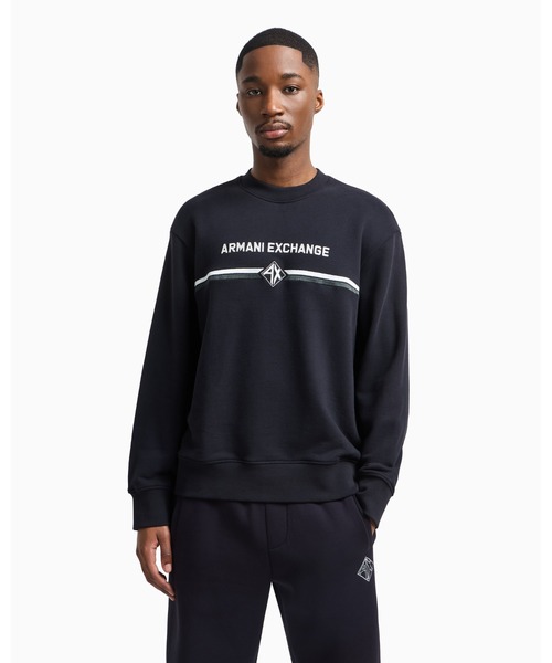 新品　AX　トレーナー　XXL　ネイビー　アルマーニ エクスチェンジ　11A22 ARMANI EXCHANGE トレーナー スウェット 「A|X アルマーニ