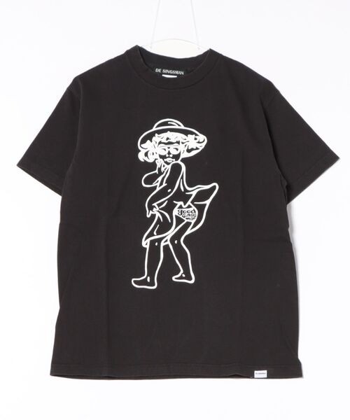 JUGLANS(ユグランス)の「【DE SINGSMAN】BEACH BABY 2/オーバーサイズTシャツ(Tシャツ/カットソー・メンズ・ベージュ/ホワイト/ブラック・XL/L/M)」の3枚目の写真