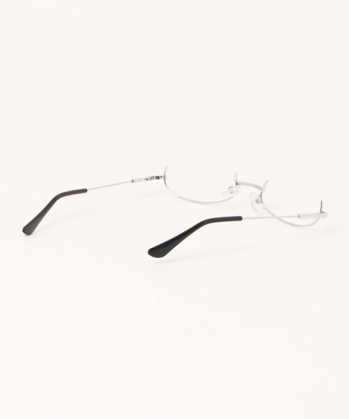 Burner（バーナー）の「【OKUOKU　0909】アンダーリム 下フレーム 眼鏡 メガネ レディス おしゃれ 伊達メガネ レンズなし ハーフフレーム ゴスロリ ロリータ oku-sung-638667176547-2 Nn（メガネ・メンズ・シルバー/ゴールド/ブラック・FREE）」の5枚目の写真