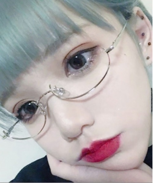 Burner（バーナー）の「【OKUOKU　0909】アンダーリム 下フレーム 眼鏡 メガネ レディス おしゃれ 伊達メガネ レンズなし ハーフフレーム ゴスロリ ロリータ oku-sung-638667176547-2 Nn（メガネ・メンズ・シルバー/ゴールド/ブラック・FREE）」の3枚目の写真