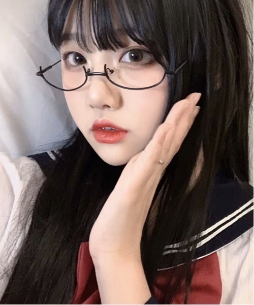 Burner（バーナー）の「【OKUOKU　0909】アンダーリム 下フレーム 眼鏡 メガネ レディス おしゃれ 伊達メガネ レンズなし ハーフフレーム ゴスロリ ロリータ oku-sung-638667176547-2 Nn（メガネ・メンズ・シルバー/ゴールド/ブラック・FREE）」の2枚目の写真