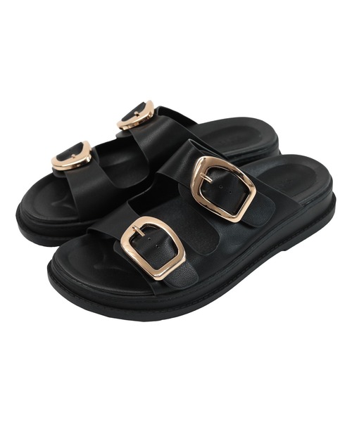 UR'S（ユアーズ）の「メタルバックルフラットサンダル（サンダル・レディース・ブラック系その他/ブラック系その他2・LL/L/M/S）」の15枚目の写真