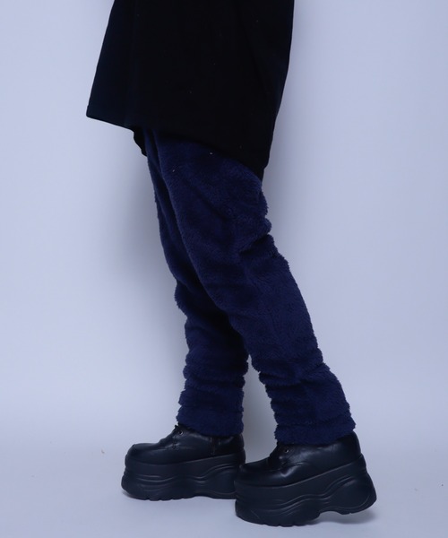 Bling Leads（ブリングリーズ）の「Z)【BLINGLEADS】320414【セットアップ】ソフトシャギーフリース スリムジョガーパンツ（その他パンツ・メンズ・ベージュ/ネイビー/ブラック/チャコールグレー・MEDIUM/LARGE）」の20枚目の写真