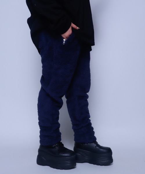 Bling Leads（ブリングリーズ）の「Z)【BLINGLEADS】320414【セットアップ】ソフトシャギーフリース スリムジョガーパンツ（その他パンツ・メンズ・ベージュ/ネイビー/ブラック/チャコールグレー・MEDIUM/LARGE）」の18枚目の写真