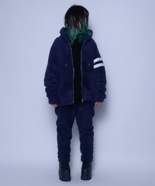 Bling Leads（ブリングリーズ）の「Z)【BLINGLEADS】320414【セットアップ】ソフトシャギーフリース スリムジョガーパンツ（その他パンツ・メンズ・ベージュ/ネイビー/ブラック/チャコールグレー・MEDIUM/LARGE）」の17枚目の写真