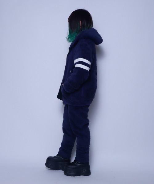 Bling Leads（ブリングリーズ）の「Z)【BLINGLEADS】320414【セットアップ】ソフトシャギーフリース スリムジョガーパンツ（その他パンツ・メンズ・ベージュ/ネイビー/ブラック/チャコールグレー・MEDIUM/LARGE）」の16枚目の写真