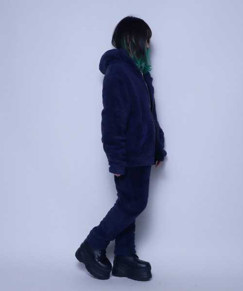 Bling Leads（ブリングリーズ）の「Z)【BLINGLEADS】320414【セットアップ】ソフトシャギーフリース スリムジョガーパンツ（その他パンツ・メンズ・ベージュ/ネイビー/ブラック/チャコールグレー・MEDIUM/LARGE）」の15枚目の写真