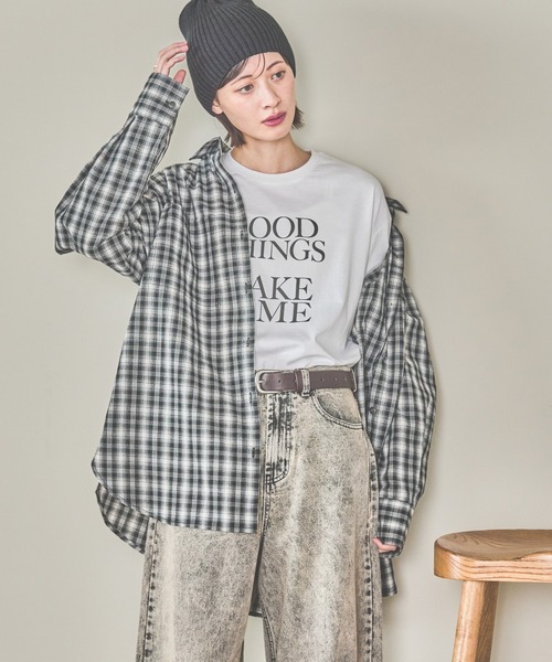 shsat4ページ LAKOLE（ラコレ）の「チェックシャツ長袖 / 292189（シャツ/ブラウス