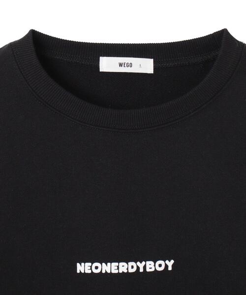 WEGO（ウィゴー）の「WEGO/THEBOYエルボーパッチクルーネックプルオーバー（スウェット・メンズ・ブラック/ホワイト/杢グレー・LARGE/MEDIUM）」の6枚目の写真