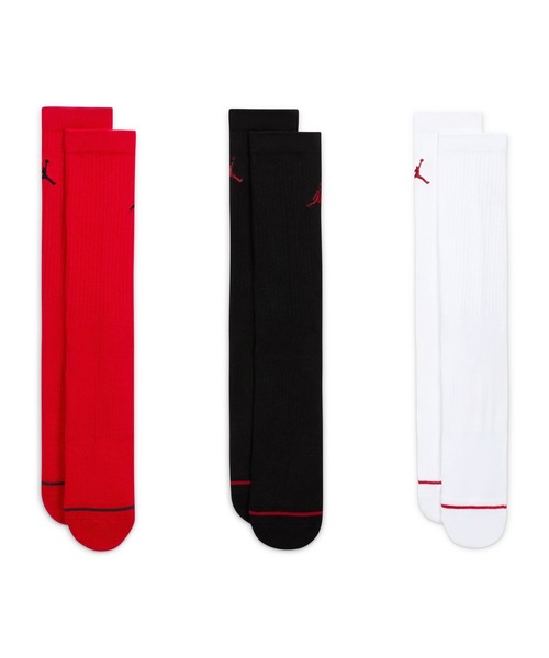 JORDAN BRAND(ジョーダンブランド)の「JORDAN BRAND WS ED CUSH POLY CREW SOCKS 3PR 144 DX9632(ソックス/靴下・レディース・マルチ・M)」の3枚目の写真