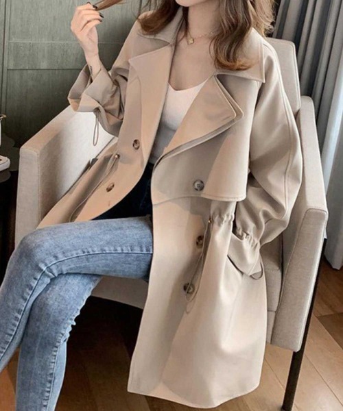 ミディ丈Aライントレンチコート(トレンチコート)|CADBURY(キャドバリー) ミディ丈Aライントレンチコート(トレンチコート)|CADBURY(キャドバリー)