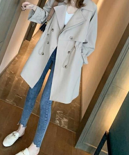 ミディ丈Aライントレンチコート(トレンチコート)|CADBURY(キャドバリー) ミディ丈Aライントレンチコート(トレンチコート)|CADBURY(キャドバリー)