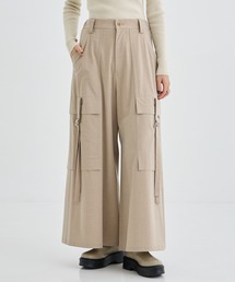 UJOH | 【UJOH/ウジョー】《STUDIOUS別注》Wide Flare Cargo PNT/ワイドフレアカーゴパンツ(スラックス)