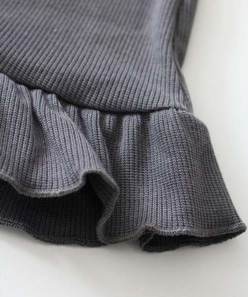 SpRay（スプレイ）の「テレコ裾フリルフレアパンツ（その他パンツ・レディース・ブラック/アイボリー/チャコールグレー・FREE）」の19枚目の写真