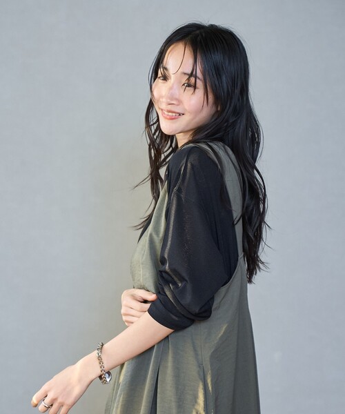 coen（コーエン）の「スソラウンドシアープルオーバー（Tシャツ/カットソー・レディース・オフホワイト/クリーム/ブラック/ライトピンク・M/L）」の12枚目の写真