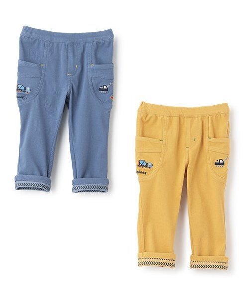 kladskap（クレードスコープ）の「働く車ロング丈ストレートパンツ（その他パンツ・キッズ・サックスブルー/マスタード・130cm/120cm/110cm/100cm/90cm）」の11枚目の写真