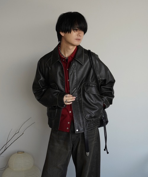 ARTIFICIAL GRAIN FLIGHT BLOUSON（ブルゾン）｜WYM LIDNM