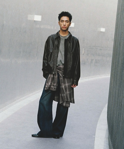 セール】ARTIFICIAL GRAIN FLIGHT BLOUSON（ブルゾン）｜WYM